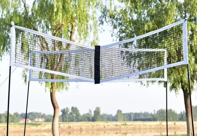 How to Assemble the Metal Pipe Poles of Riches Net Outdoor Volleyball Set Game Kit for Maximum Wind Resistance