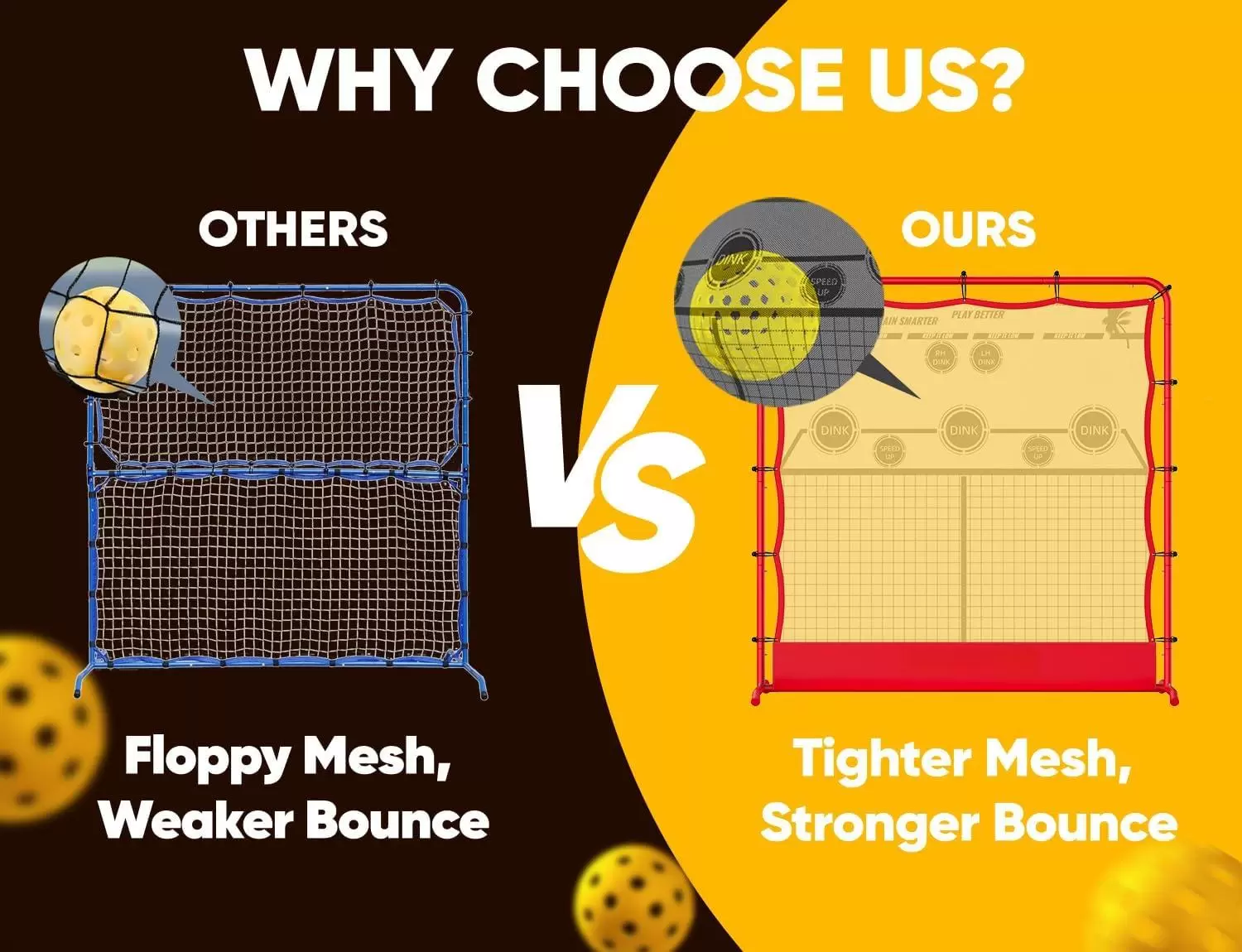 สนามพิคเคิลบอลเหล็ก 2-in-1 ขนาด 6*6 ฟุต