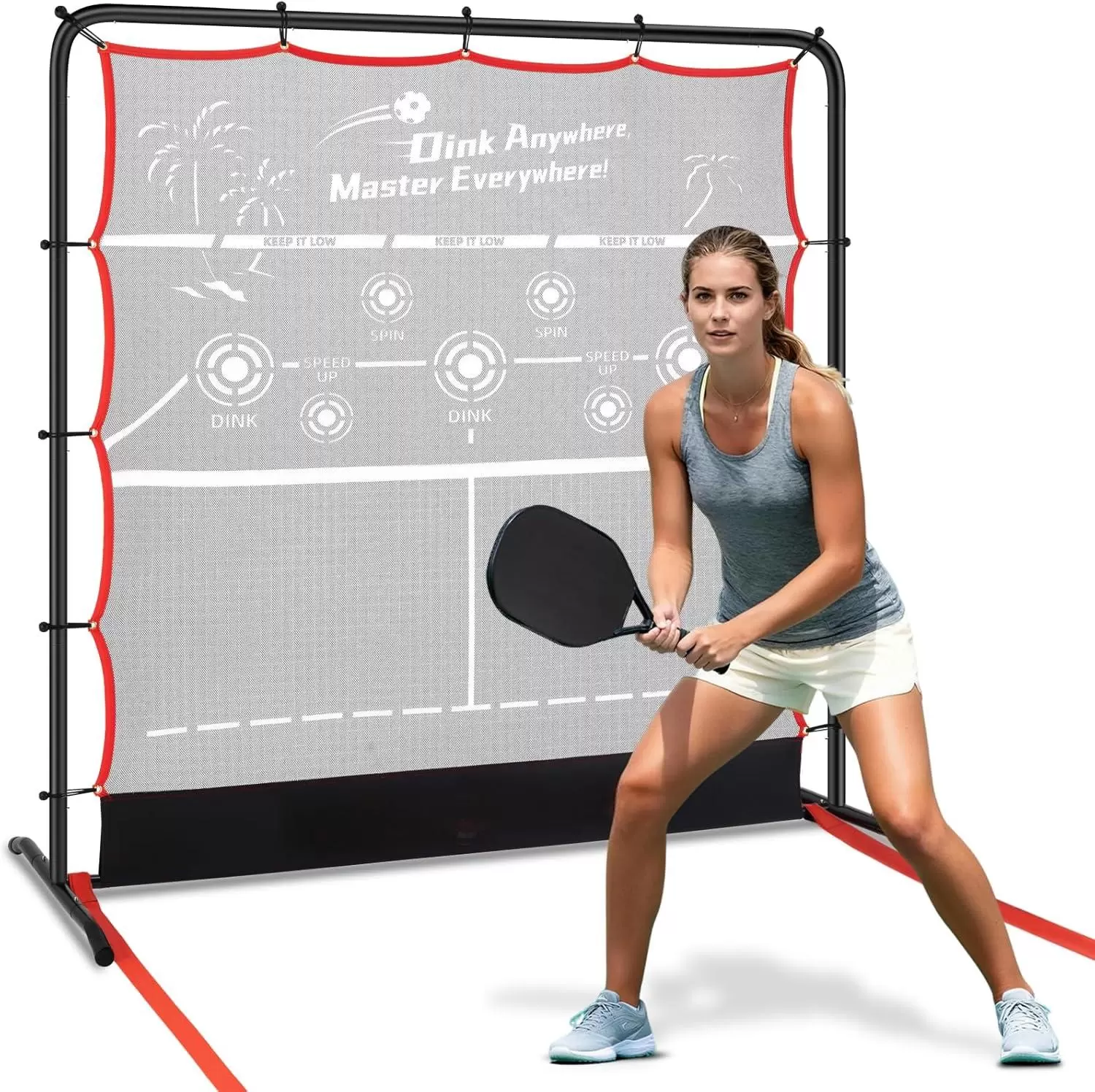 สนามพิคเคิลบอลเหล็ก 2-in-1 ขนาด 6*6 ฟุต รุ่น II