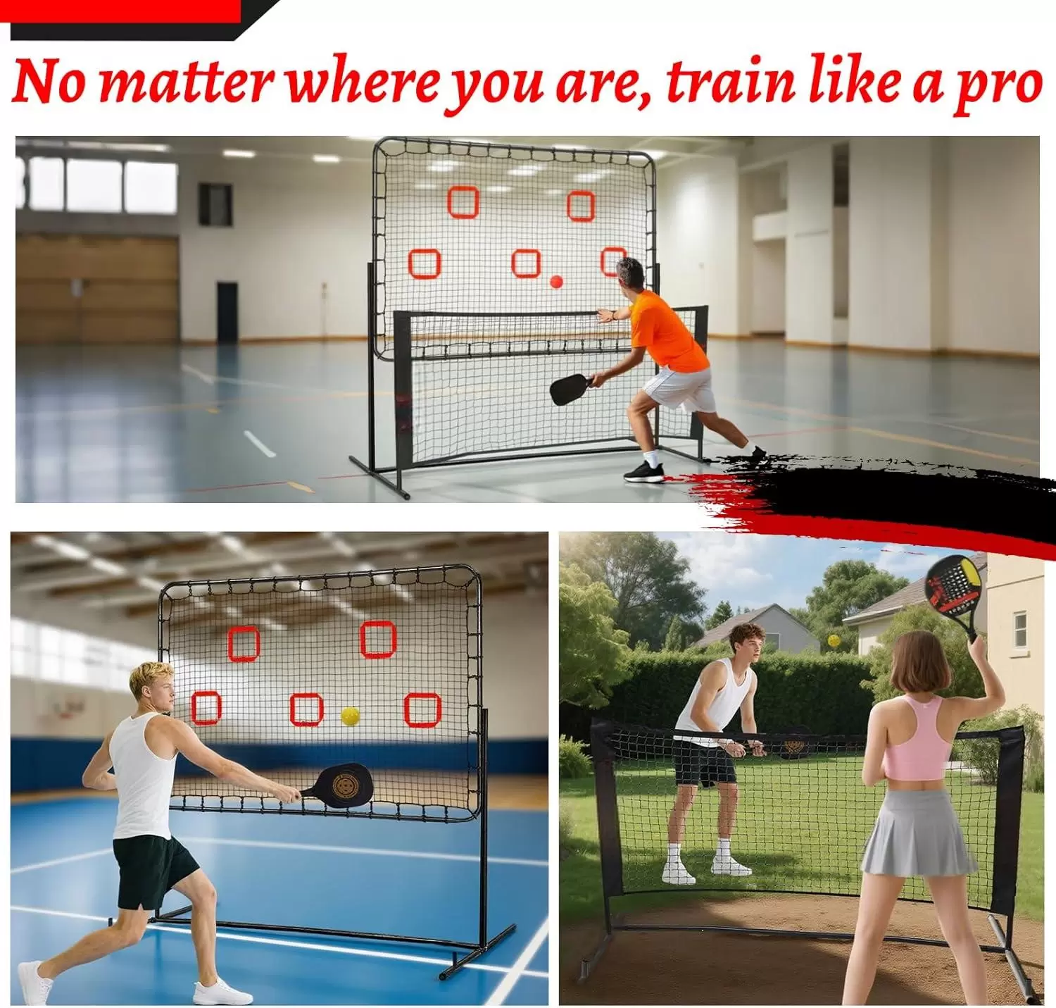 สนามพิคเคิลบอลเหล็ก 2-in-1 ขนาด 6*6 ฟุต IV