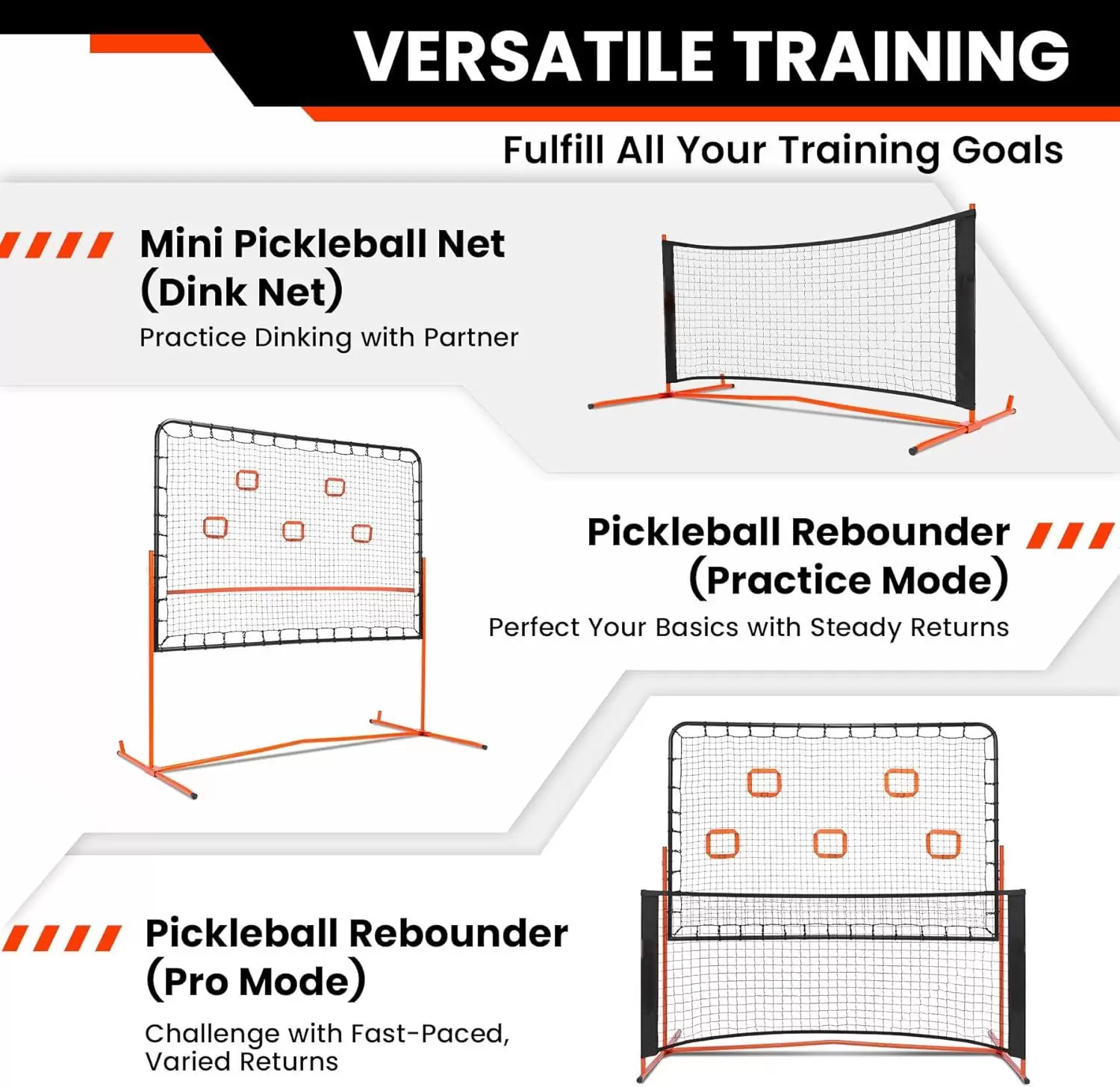 สนามพิคเคิลบอลเหล็ก 2-in-1 ขนาด 6*6 ฟุต IV