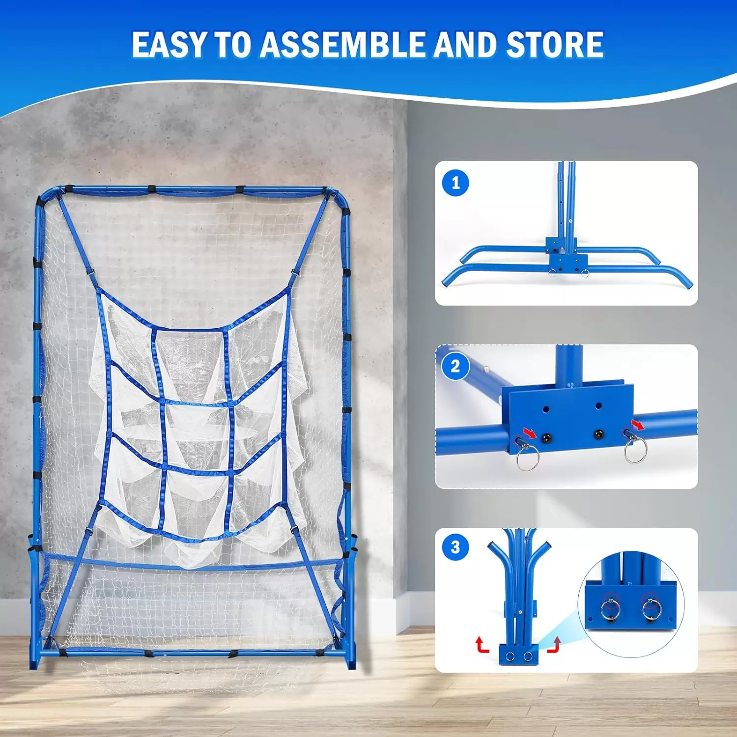 ตาข่ายฝึกขว้างลูกเบสบอลและซอฟต์บอล 9 หลุม