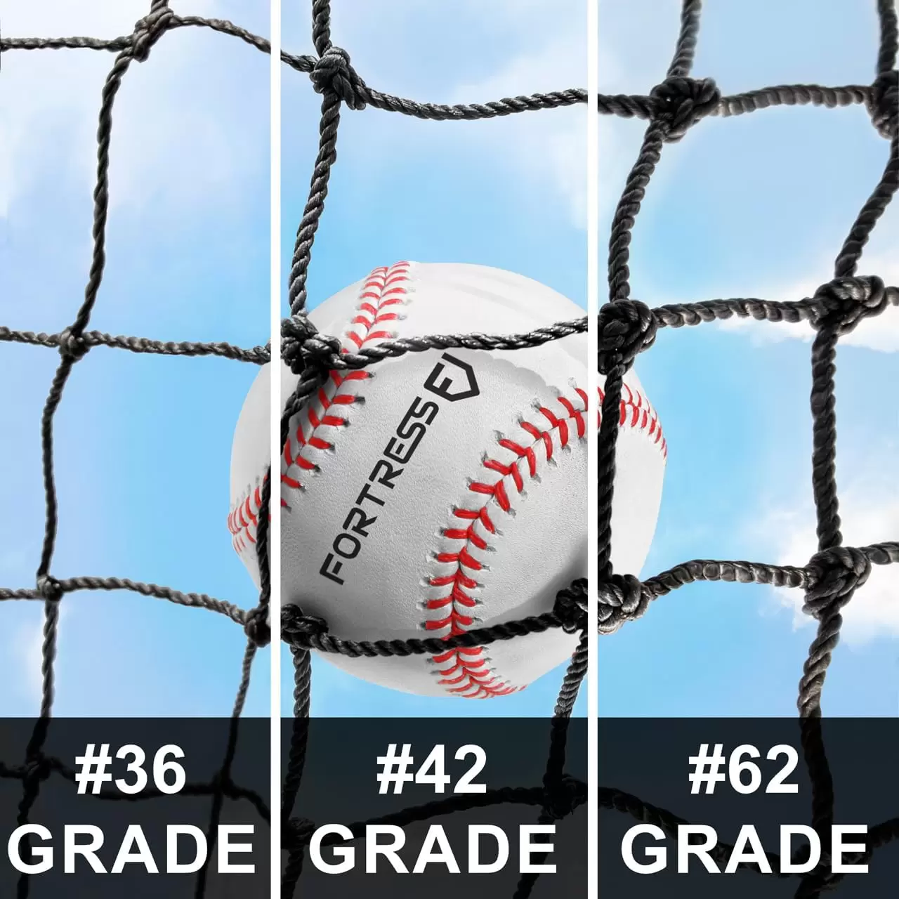 ตาข่ายกรงเบสบอลและซอฟต์บอล (เฉพาะตาข่าย)