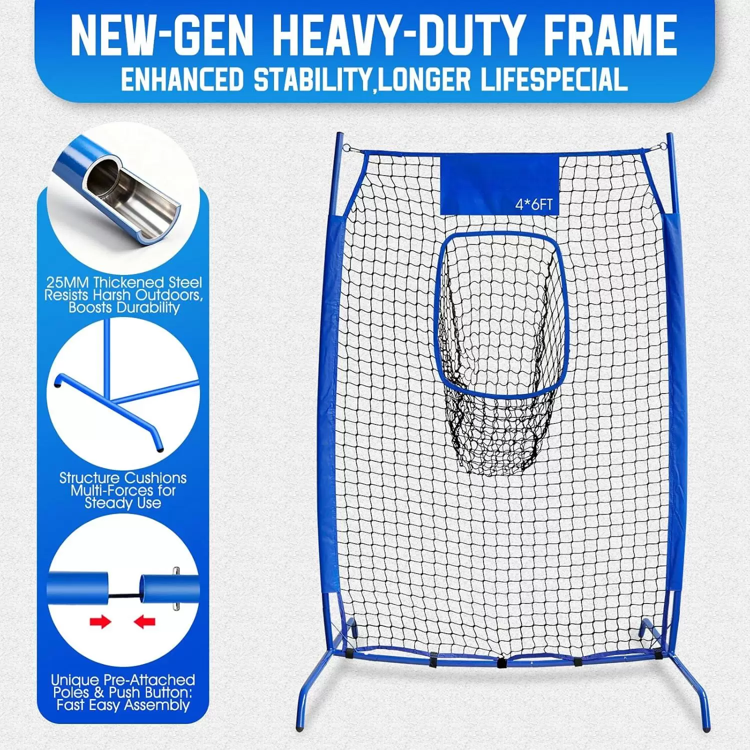 ตาข่ายฝึกซ้อมการขว้างรักบี้ 1