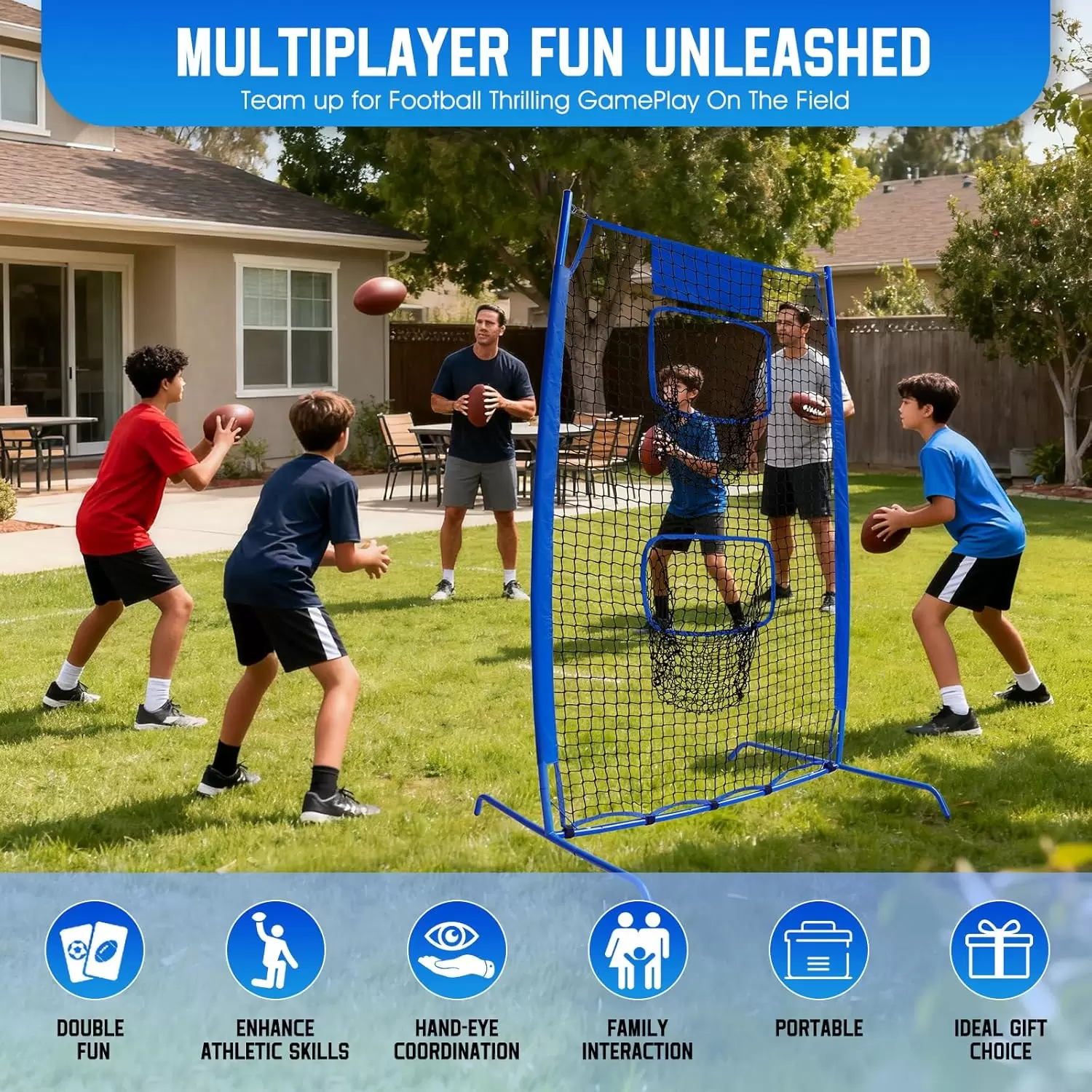 ตาข่ายฝึกซ้อมการขว้างรักบี้ II