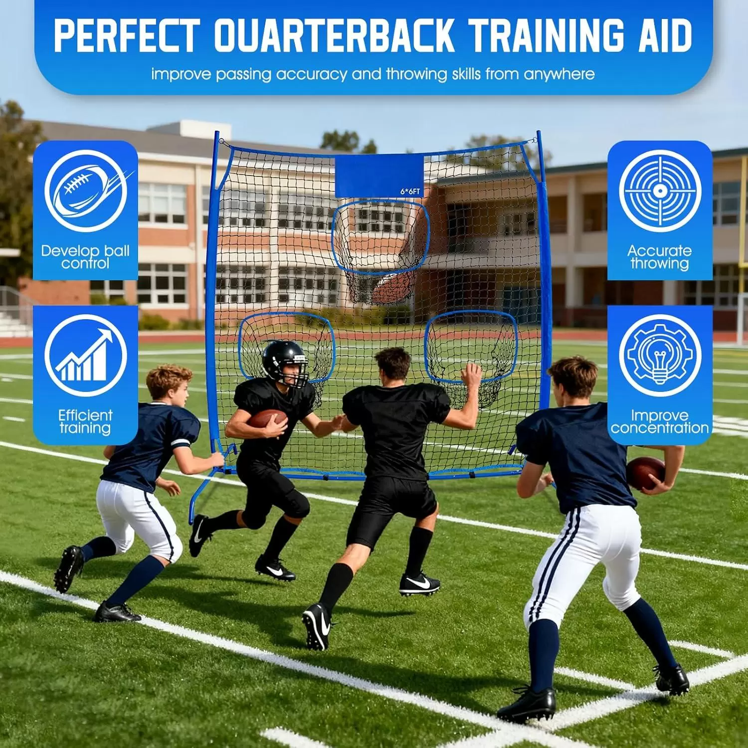 ตาข่ายฝึกซ้อมการขว้างรักบี้ III