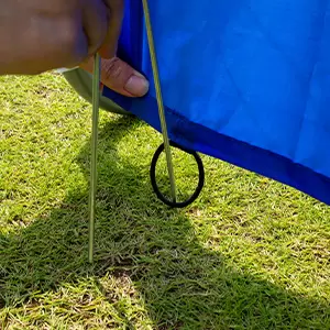 ประตูฟุตบอลแบบพกพาพร้อมเป้า