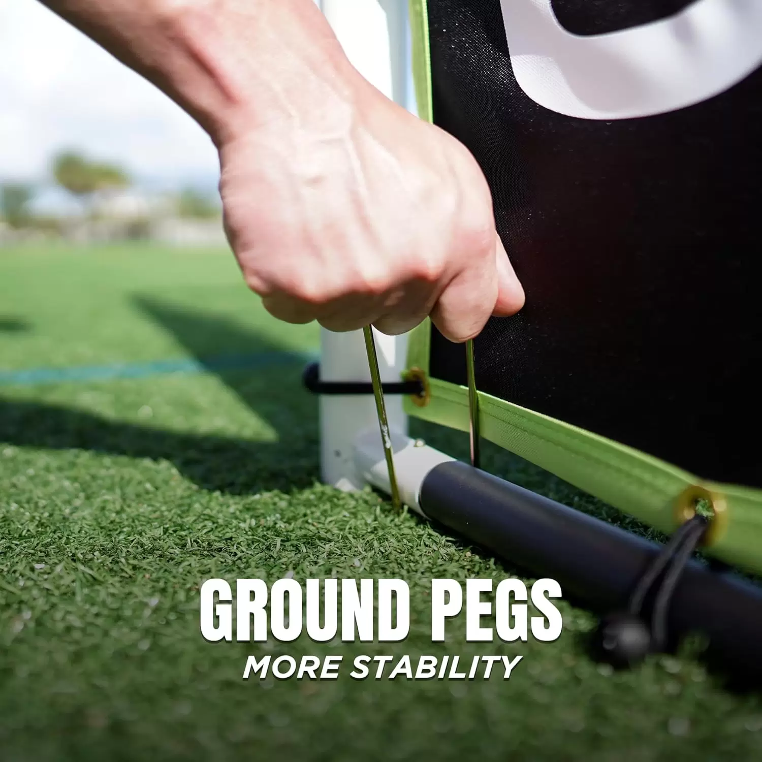 อุปกรณ์ฝึกซ้อมการรีบาวด์ประตูฟุตบอล 3-in-1