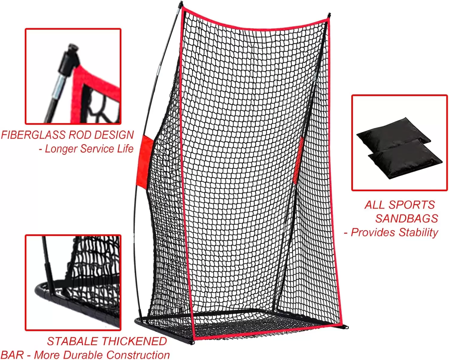 ตาข่ายฝึกซ้อมรักบี้ ขนาด 4x7 ฟุต