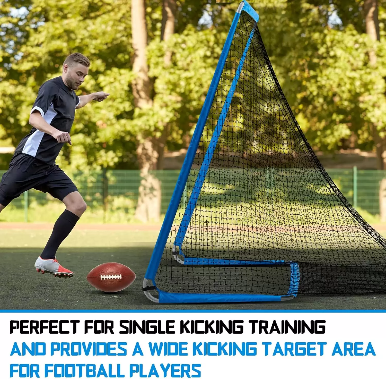 ตาข่ายฝึกซ้อมรักบี้แบบท่อกลมแข็งแรงทนทาน