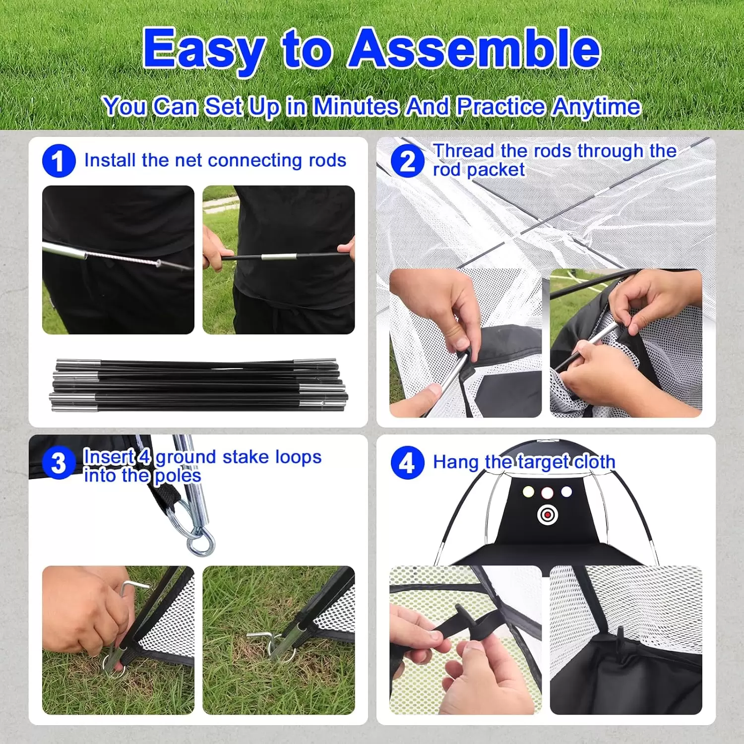 ตาข่ายซ้อมกอล์ฟทรงเต็นท์ &Iota;