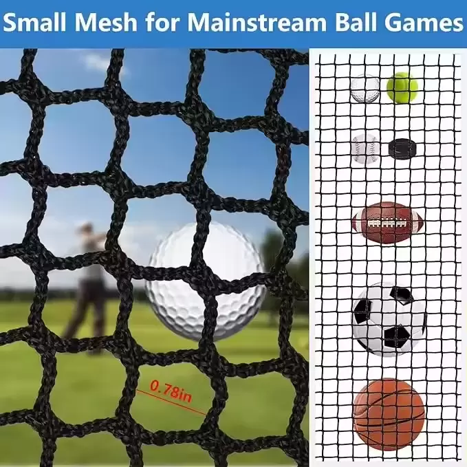 กรงกอล์ฟน้ำหนักเบา ขนาด 10x10x10 ฟุต พร้อมผ้าเป้าหมาย